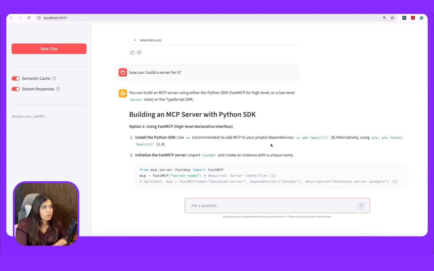 Production Chatbot UI
