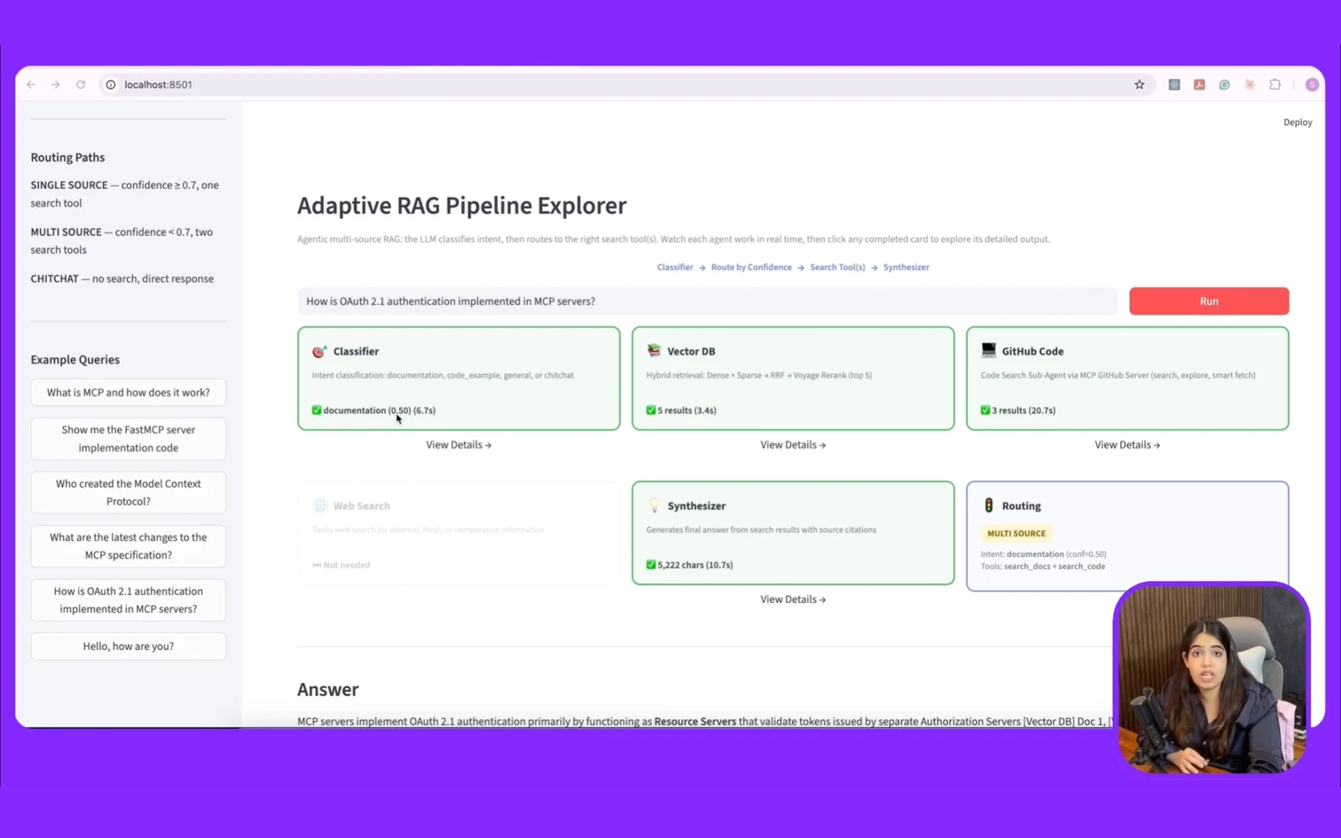 Adaptive RAG Pipeline Explorer